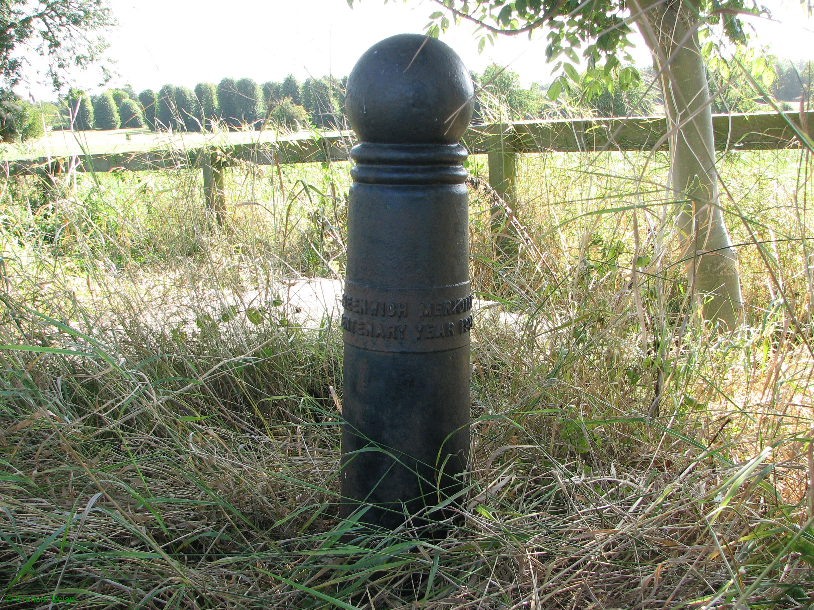 Greenwich Meridian Marker; England; Hertfordshire; Near Buntingford